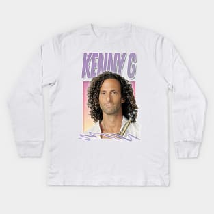 Kenny G / 90s Aesthetic Fan Art Design Kids Long Sleeve T-Shirt